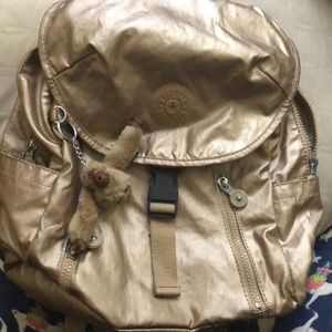 Kipling Back Pack Gold Back Bag